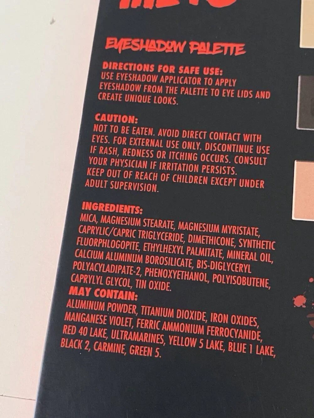 Taste Beauty Friday The 13th Eyeshadow Palette 12 Shades Glow In The Dark Cover